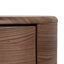 CST12279-CN 46cm Round Bedside Table - Walnut