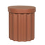 CST12291-CO 40cm Concrete Side Table - Terracotta