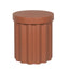 CST12291-CO 40cm Concrete Side Table - Terracotta
