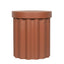 CST12291-CO 40cm Concrete Side Table - Terracotta
