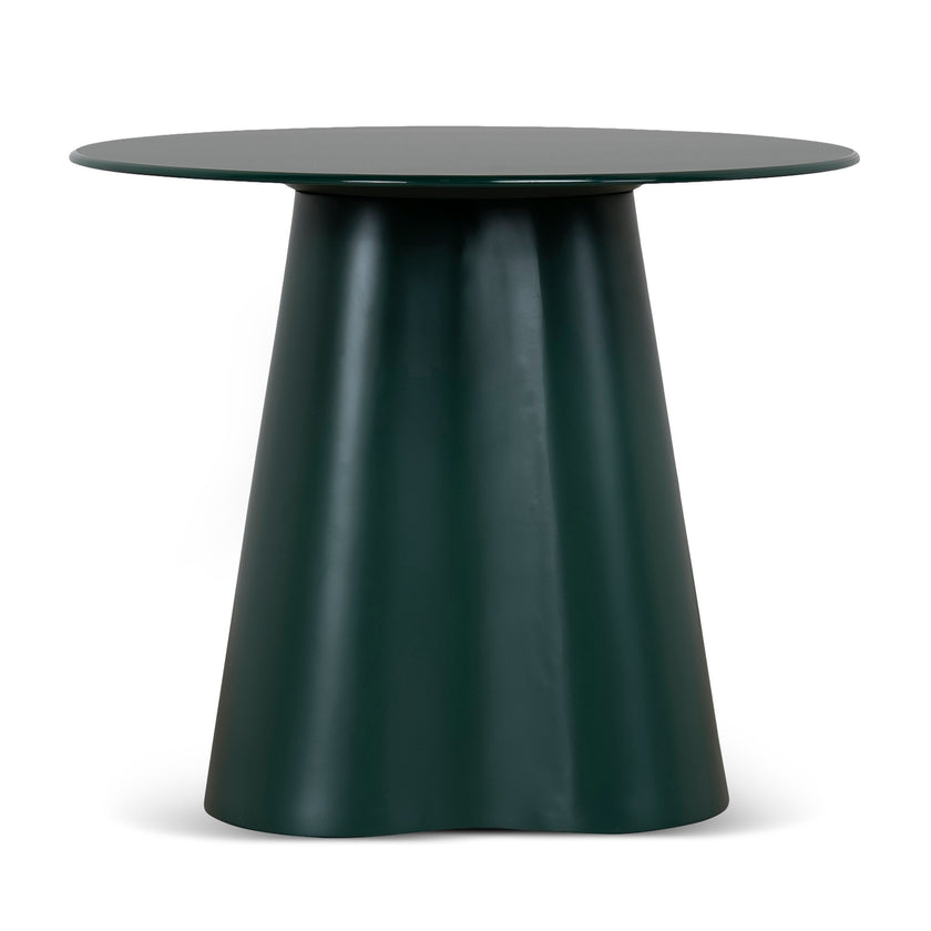 CST12459-CI 60cm Round Tempered Glass Side Table - Green