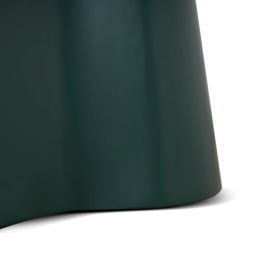 CST12459-CI 60cm Round Tempered Glass Side Table - Green