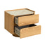 CST12554-IG Stone Top Bedside Table - Natural