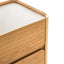CST12554-IG Stone Top Bedside Table - Natural
