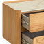 CST12554-IG Stone Top Bedside Table - Natural
