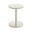 CST12573-IG Beige Glass Side Table - Warm Grey