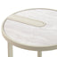 CST12573-IG Beige Glass Side Table - Warm Grey
