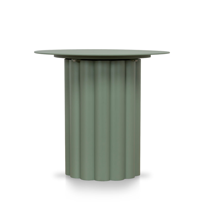 CST12612-KT 50cm Outdoor Round Side Table - Sand Green