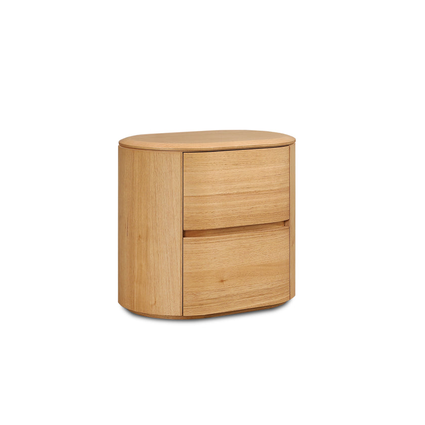 CST12640-MA 60cm Tassie Oak Bedside Table - Natural