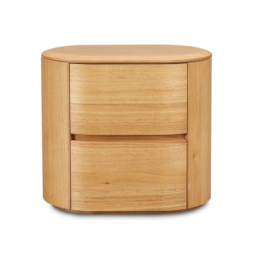 CST12640-MA 60cm Tassie Oak Bedside Table - Natural