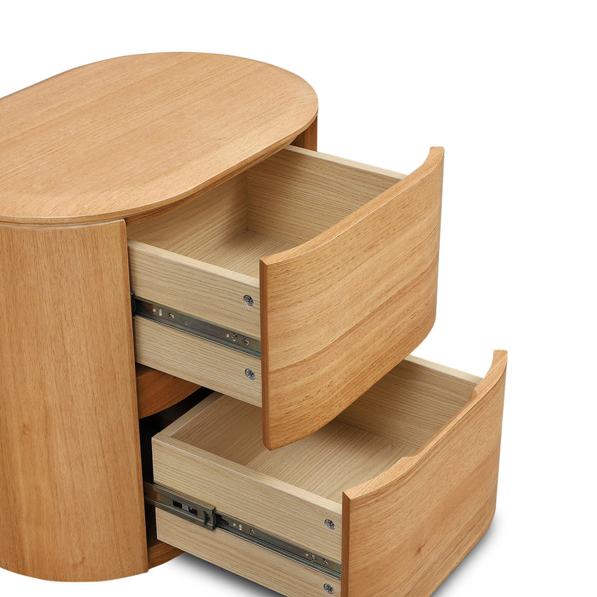 CST12640-MA 60cm Tassie Oak Bedside Table - Natural