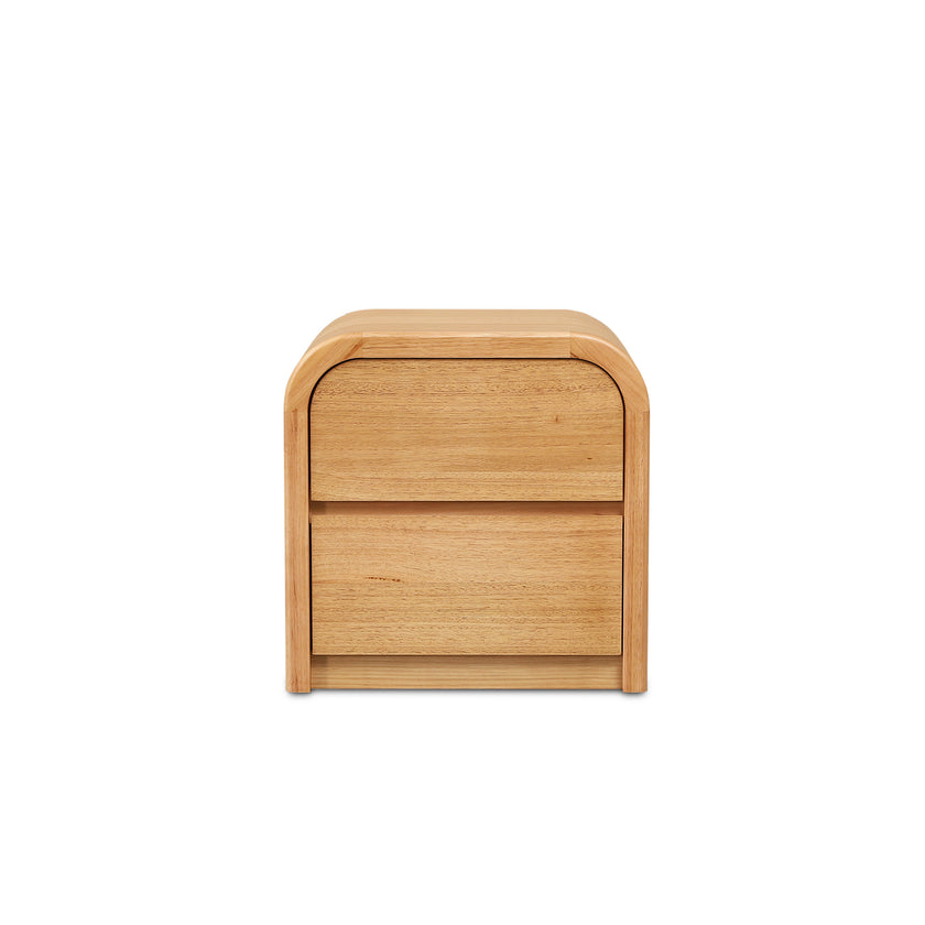 CST12641-MA 55cm Tassie Oak Bedside Table - Natural