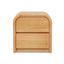 CST12641-MA 55cm Tassie Oak Bedside Table - Natural