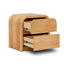 CST12641-MA 55cm Tassie Oak Bedside Table - Natural