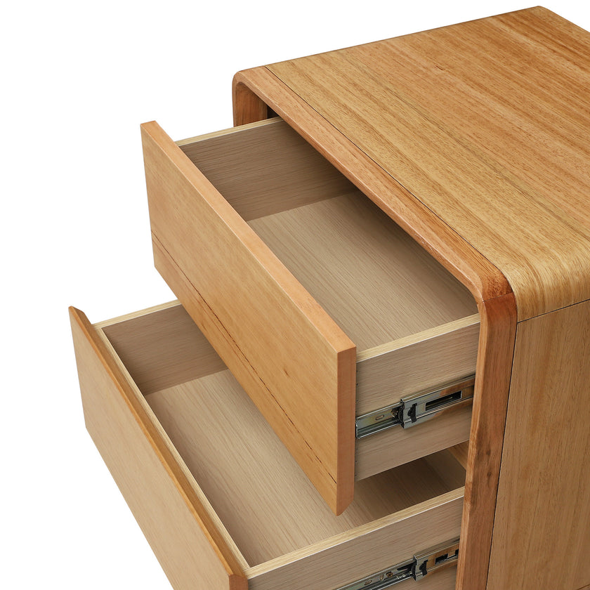 CST12701-MA 52cm Tassie Oak Bedside Table - Natural