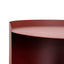 CST12706-BC 37cm Round Side Table - Burgundy Red