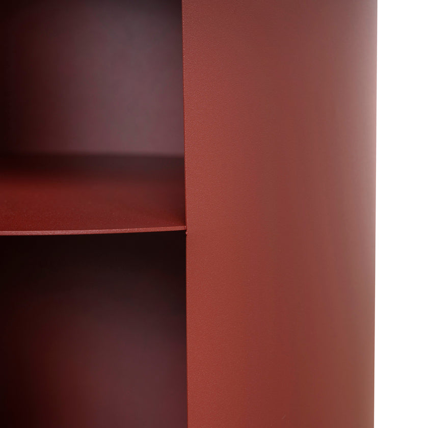 CST12706-BC 37cm Round Side Table - Burgundy Red