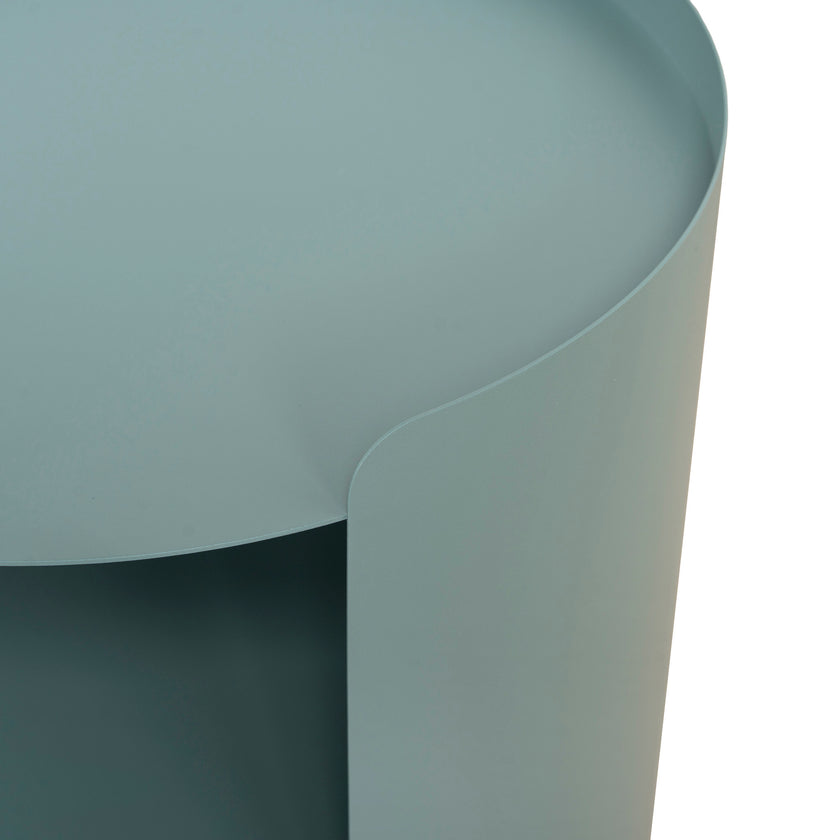 CST12707-BC 37cm Round Side Table - Sage Green