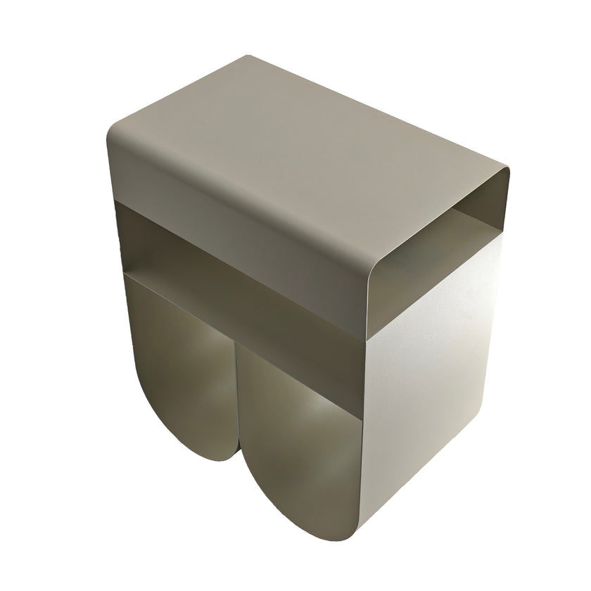 CST12709-BC 40cm Side Table - Almond Milk