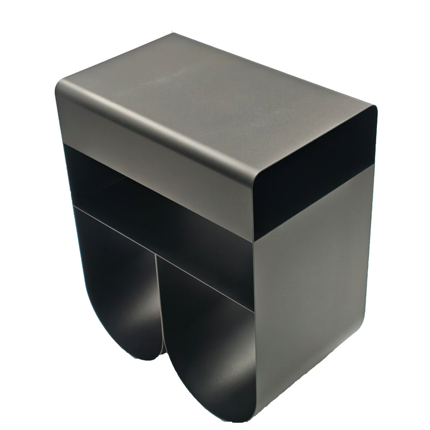 CST12711-BC 40cm Side Table - Full Black