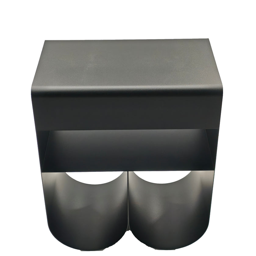 CST12711-BC 40cm Side Table - Full Black