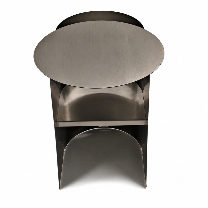 CST12730-BC 38cm Side Table - Stainless Steel