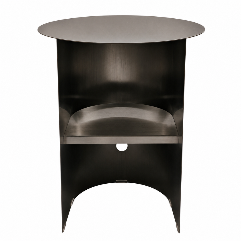 CST12730-BC 38cm Side Table - Stainless Steel