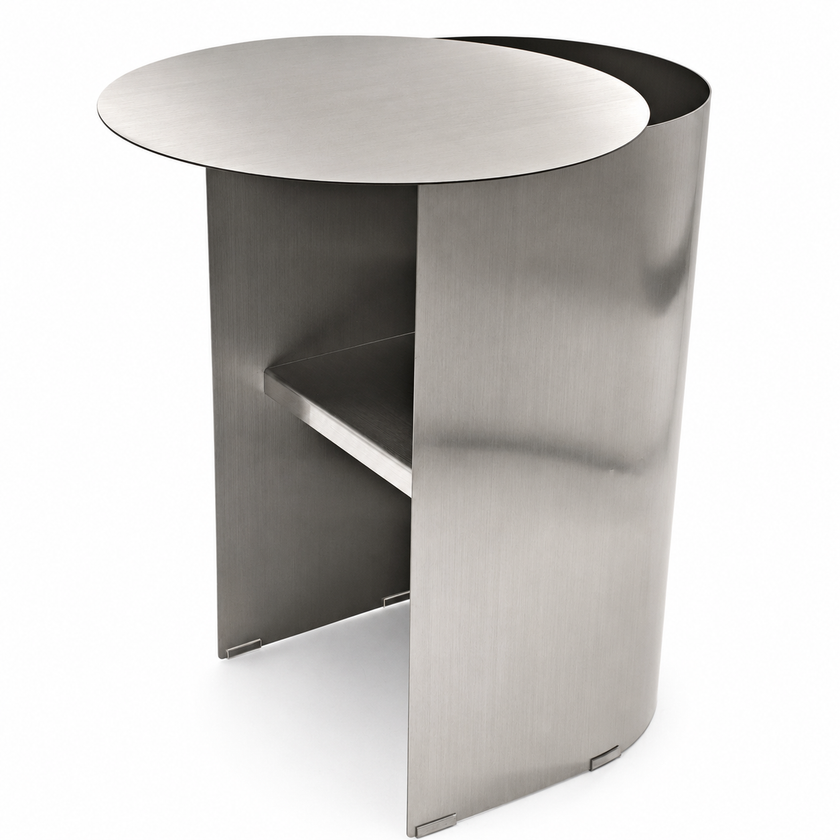 CST12730-BC 38cm Side Table - Stainless Steel