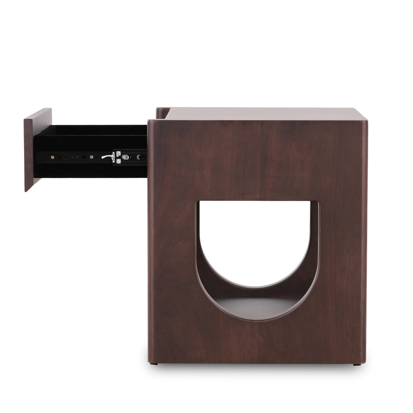 CST12958-DI 50cm Side Table - Walnut