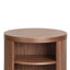 Ex Display - CST8083-BB Round Wooden Bedside Table - Walnut
