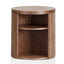 Ex Display - CST8083-BB Round Wooden Bedside Table - Walnut
