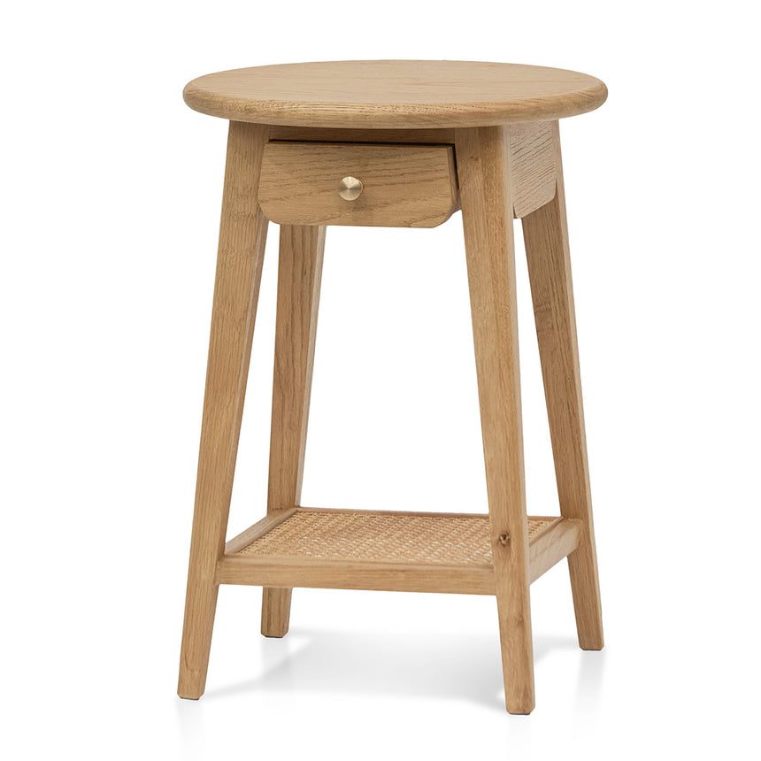 CST6918-SD Round Side Table - Full Black