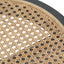 CST8142-NI 50cm Round Glass Side Table - Black