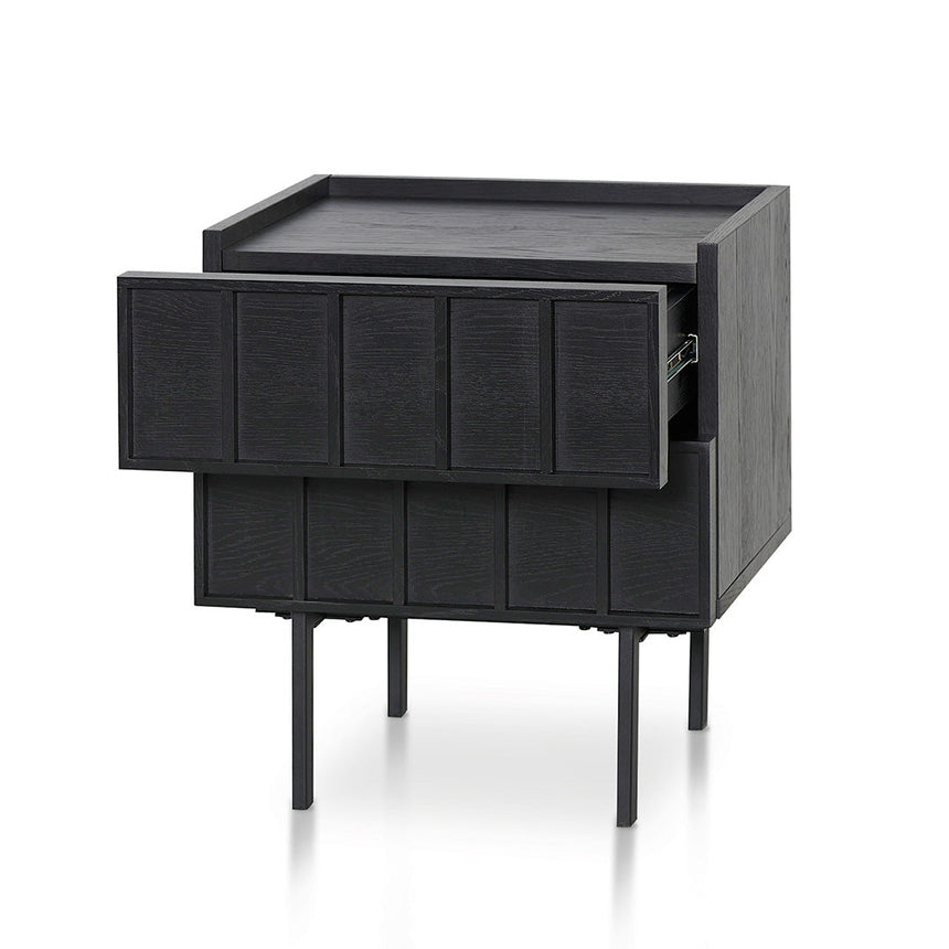 Ex Display - CST8450-KD Bedside Table - Full Black