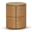 CST8555-CN 46cm Round Bedside Table - Natural