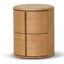 CST8555-CN 46cm Round Bedside Table - Natural