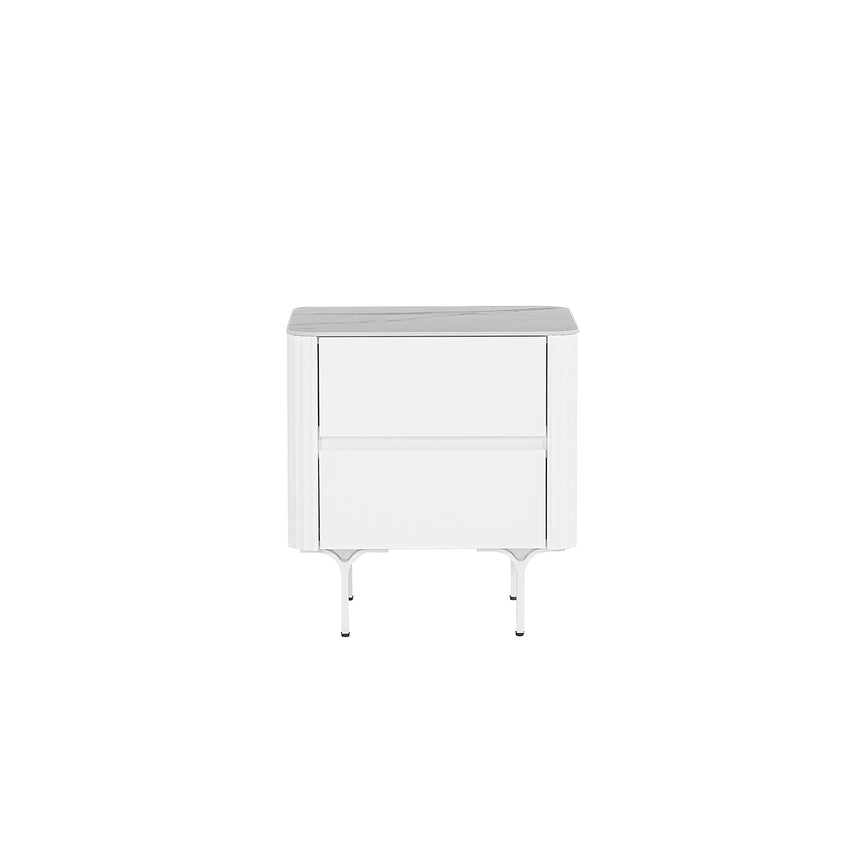CST8803-NY 42cm Fibre Glass Side Table - White