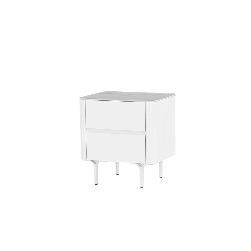 CST8636-IG Bedside Table - White