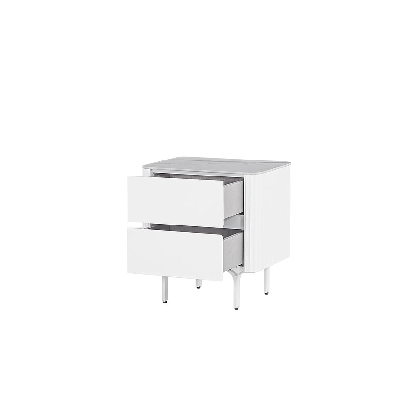 CST8636-IG Bedside Table - White