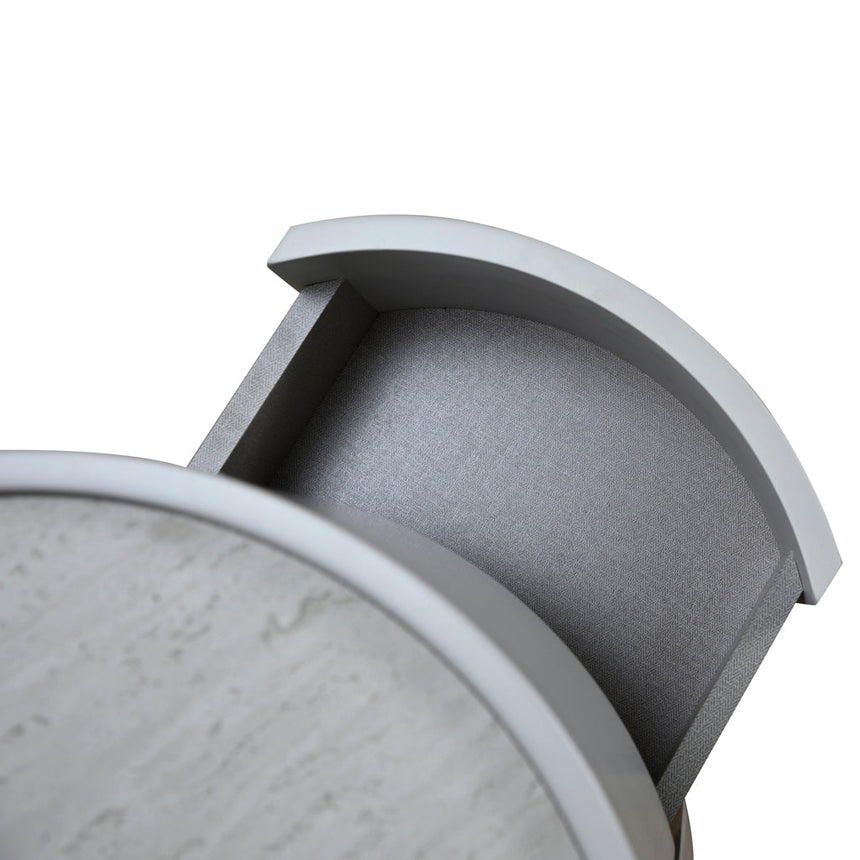 Ex Display - CST8637-IG Bedside Table - Light Grey