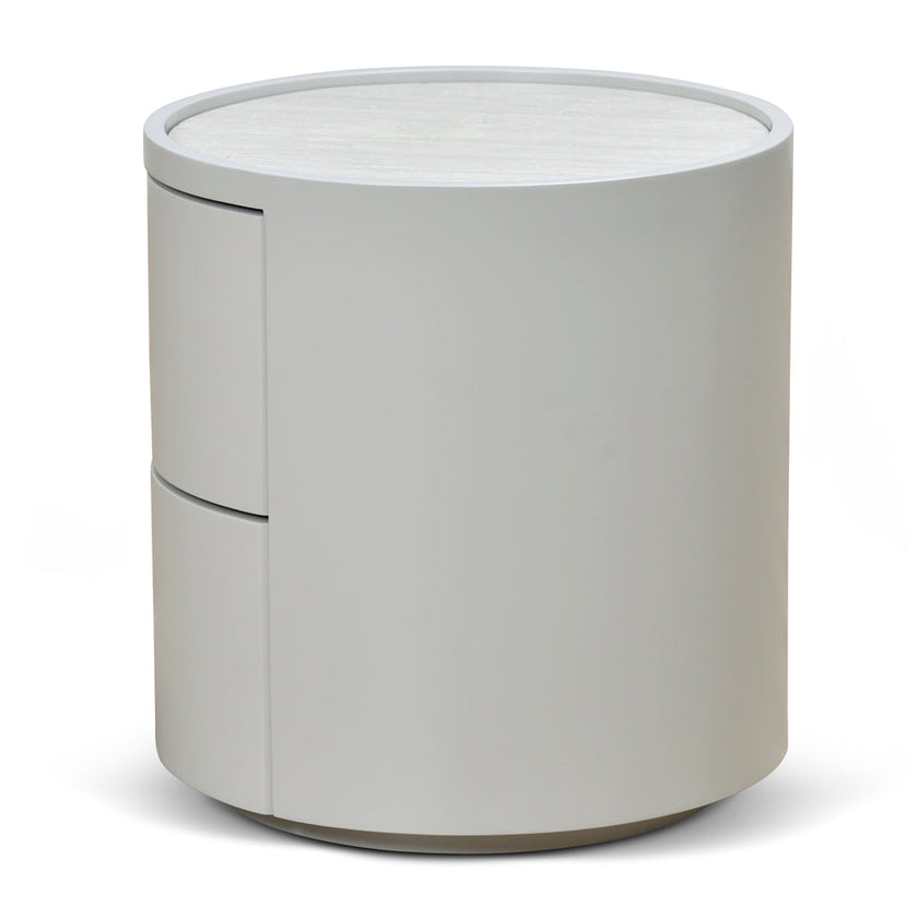 CST8637-IG 44cm Bedside Table - Warm Grey