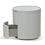 CST8637-IG 44cm Bedside Table - Warm Grey