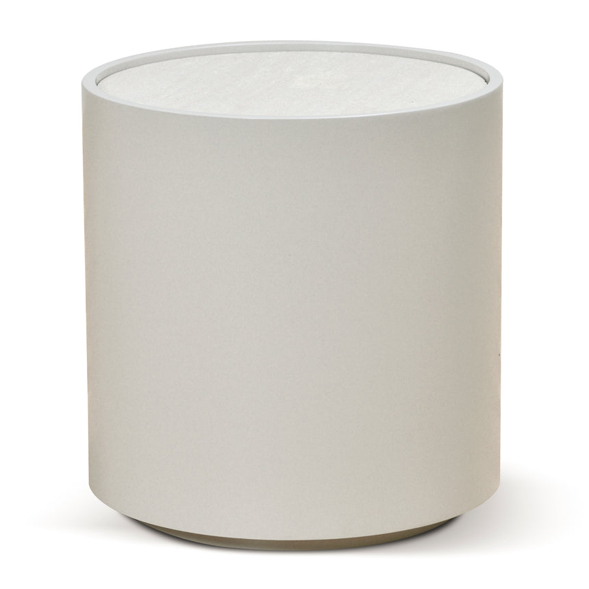 CST8637-IG Bedside Table - Warm Grey