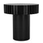CST8676-CN 50cm Round Side Table - Full Black