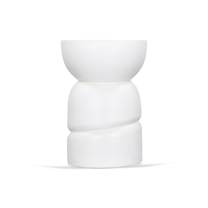CST8722-RB 38cm Round Side Table - White