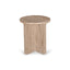 CST8728-RB 45cm Travertine Top Round Side  Table