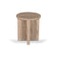 CST8728-RB 45cm Travertine Top Round Side  Table