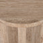 CST8728-RB 45cm Travertine Top Round Side Table