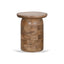CST8733-RB 40cm Travertine Top Side Table - Natural