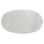 CST8793-NY 60cm Marble Side Table - White Base